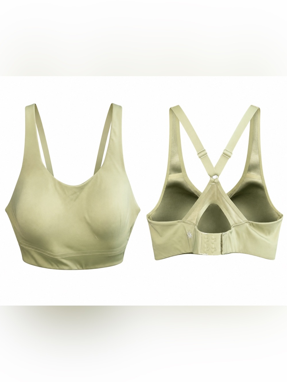 Athleta Advance Sports Bra 36C Light Sage Green High Impact Underwire